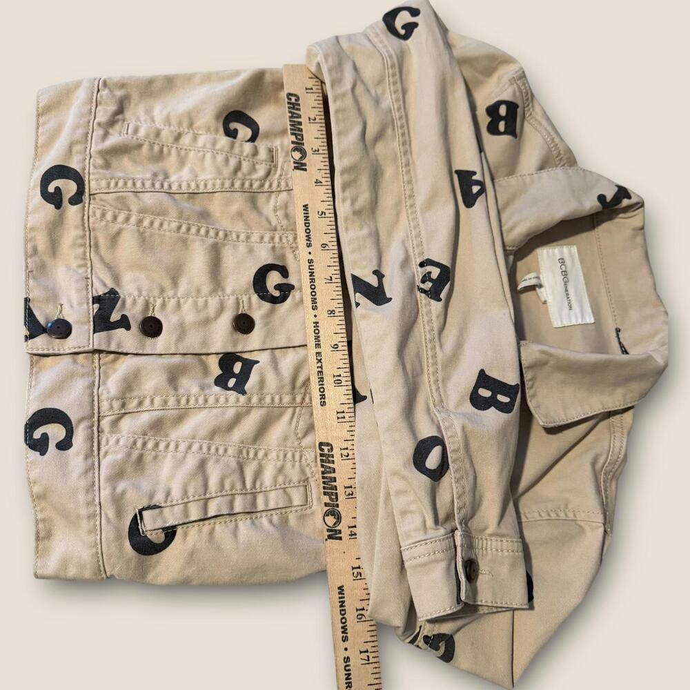 Bcbgeneration Beige Cropp Jacket Town Women's Xs … - image 3